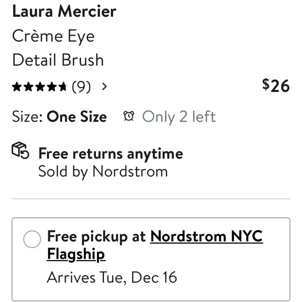 Laura Mercier Brush “Crème Eye Detail” Brush - NWT in box